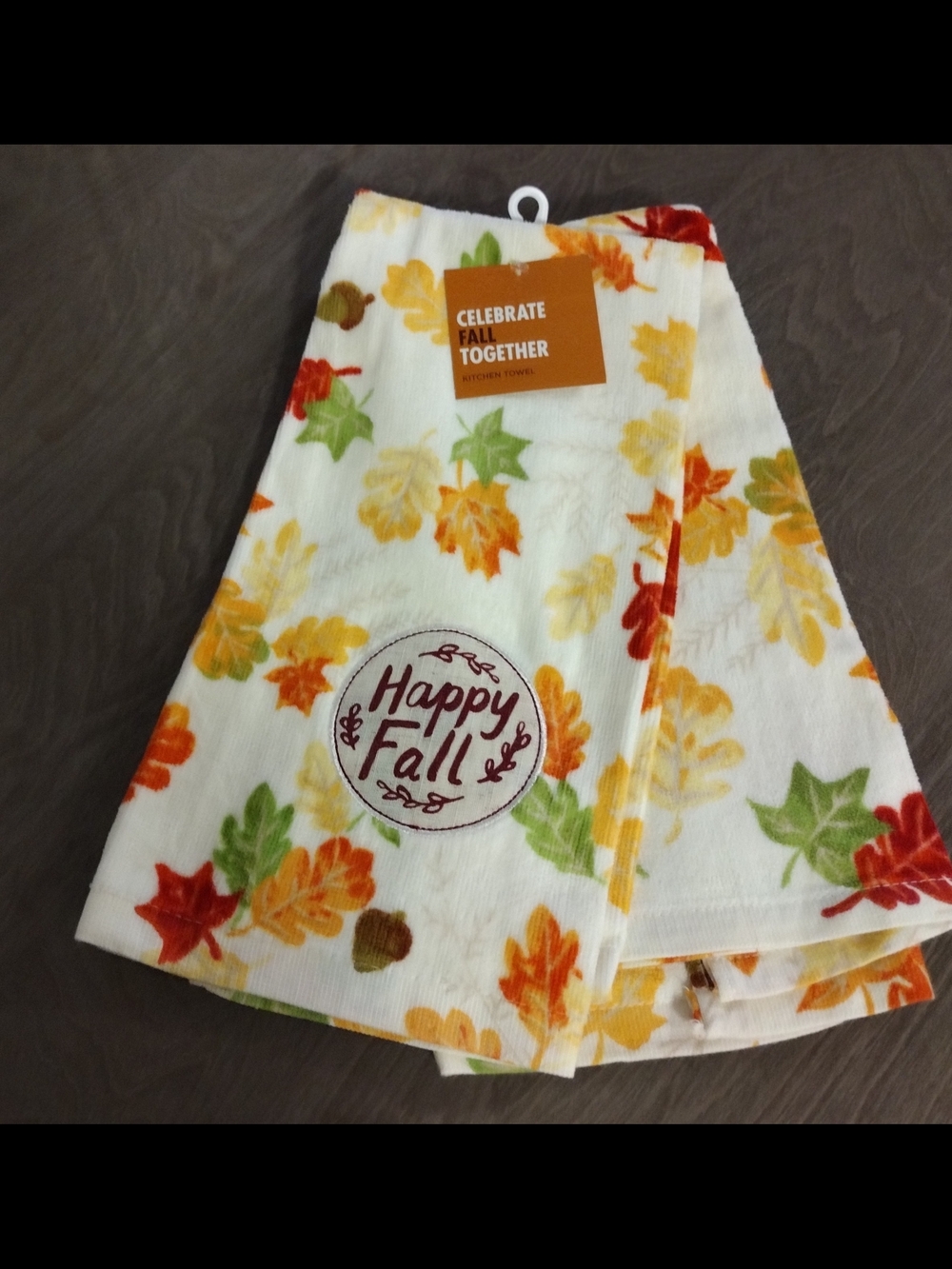 Celebrate Fall Together kitchen towel is a 100% cotton dish towels